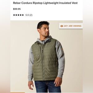 Ariat Rebar Black Vest